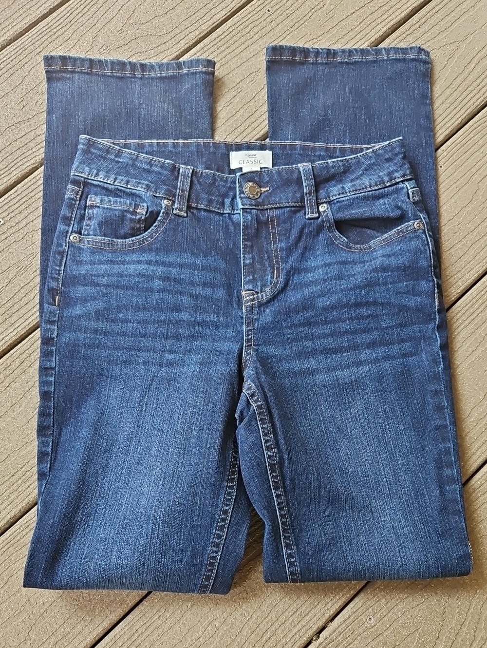 Maurices Jeans 4 Long Mid Rise Slim Boot Denim Blue M Jeans